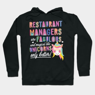 Restaurant Managers are like Unicorns Gift Idea Hoodie